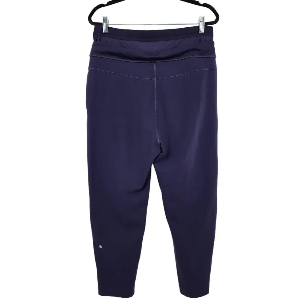 Lululemon Women's Exquisite Crop Trouser Front Pocket Purple Color Size 8